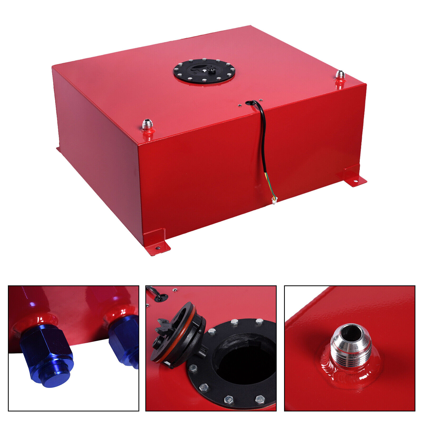 YTBW 20 Gallon Universal Aluminum Racing/Drift Fuel Cell Tank + Level