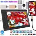 YTBW 2024 10X6" Inch Digital Graphics Drawing Tablet Hd Screen With