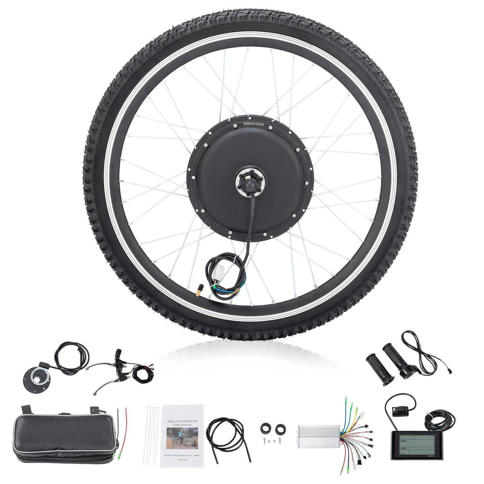 YTBW 26'' Electric Bicycle Conversion Kit Rear Wheel E Bike Motor 48V