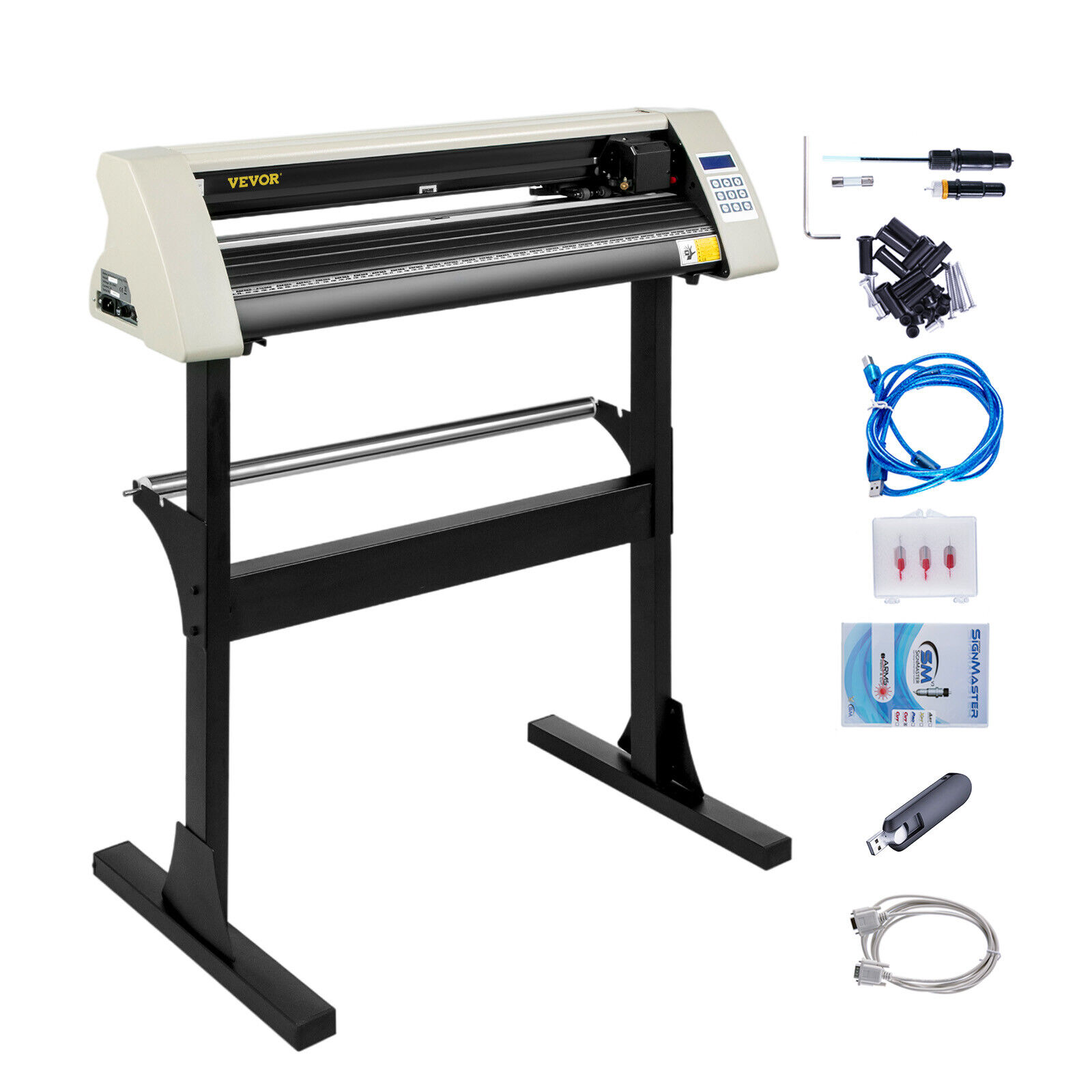 YTBW 28" Vinyl Cutter Plotter Sign Cutting Machine Software 3 Blades