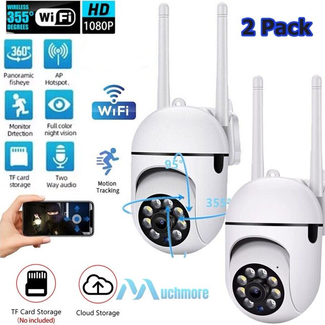 YTBW 2X Wireless Wifi Security Camera System 1080P Smart Indoor Outdoor