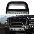 YTBW 3" Black Front Push Bumper Bull Bar Grille Guard Skid Plate For