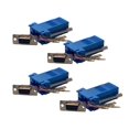 YTBW 4Pack Blue Female Db9 9 Pin To Rj45 8 Conductor Crimp Modular