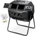 YTBW 43Gallon Large Compost Tumbler Bin Dual Chamber Rotating Composter