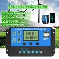 YTBW 60A Solar Panel Battery Charge Controller Lcd Regulator 12V/24V