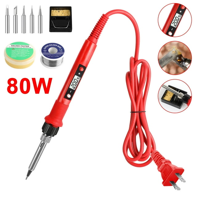 YTBW 80W Digital Electric Soldering Iron Kit Tempe Adjustable Welding