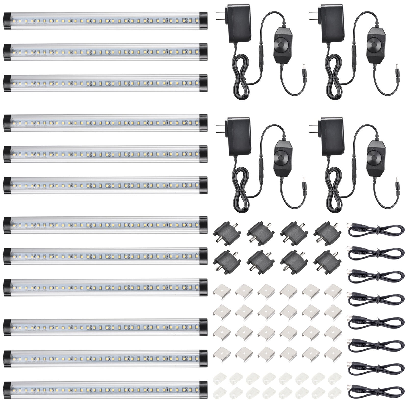 YTBW 90 Leds Under Lighting Kit Plug In 3000K Kitchen Counter