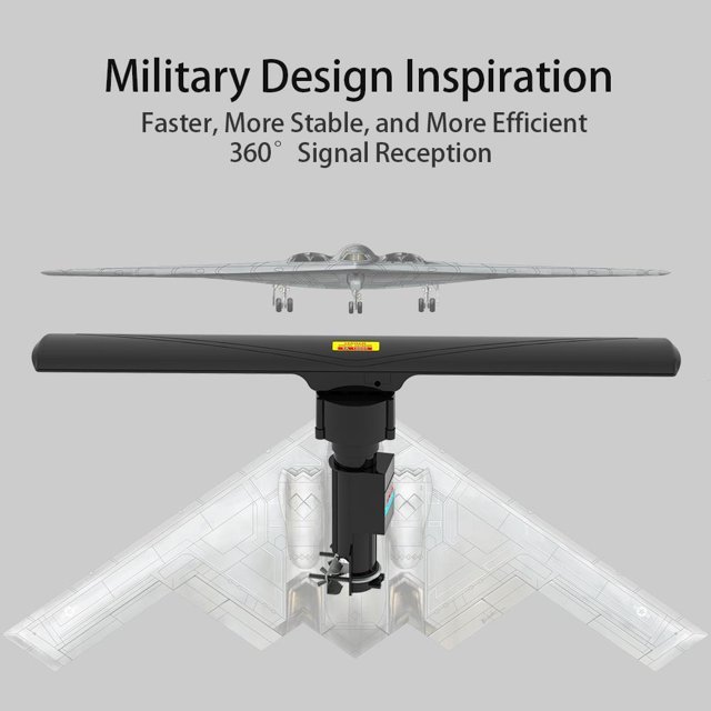 YTBW 990Miles Outdoor Amplified Tv Antenna 1080P Hdtv Digital 360