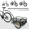 YTBW Bike Cargo Trailer Bicycle Carrier Storage Cart With Hitch 180Lbs