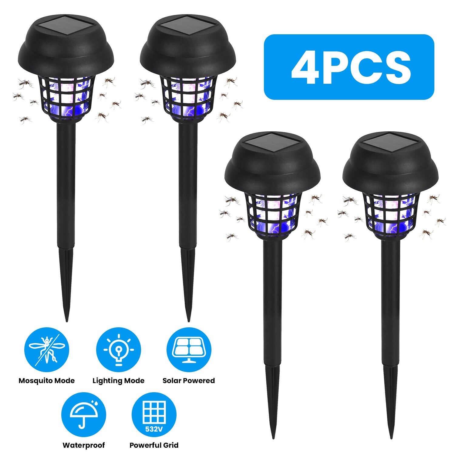 YTBW Bug Zapper Mosquito Zapper Solar Zapper Rechargeable Electric