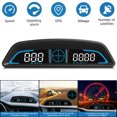 YTBW Car Hud Digital Gps Speedometer Heads Up Display Driving Alert