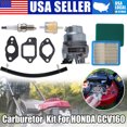 YTBW Carburetor Carb Kit For Honda Gcv160 Hrb216 Hrt216 16100Z0L023