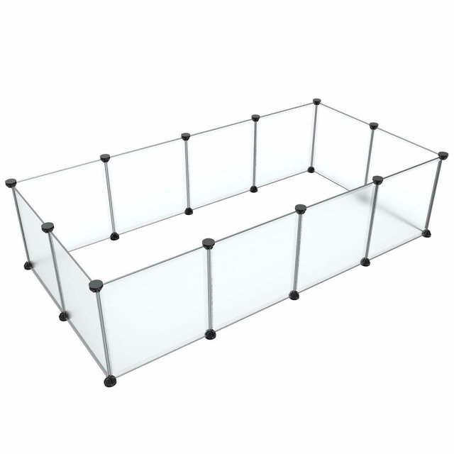 YTBW Easy Assembly Pet Playpen Portable Large Plastic Yard Fence Small