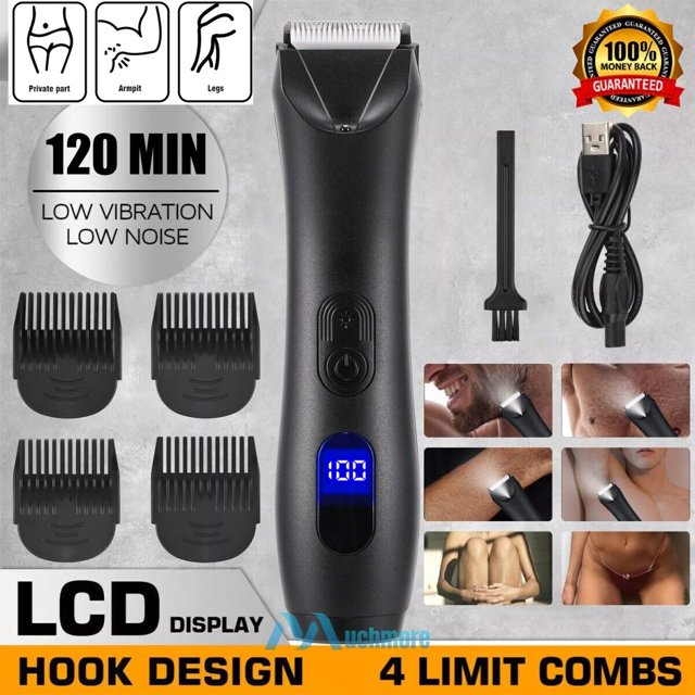 YTBW Electric Men'S Manscaping Pubic Hair Trimmer Waterproof Groin Ball