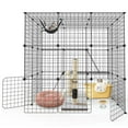 YTBW Extra Large Cat Cage Indoor Cat House W/ 2 Ladders 2 Platforms 2