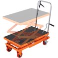 YTBW Hydraulic Lift Table Cart 330 Lbs Manual Double Scissor Lift Table 50"