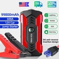 YTBW Jump Starter Car Battery Booster Pack Power Bank W/ Led Display
