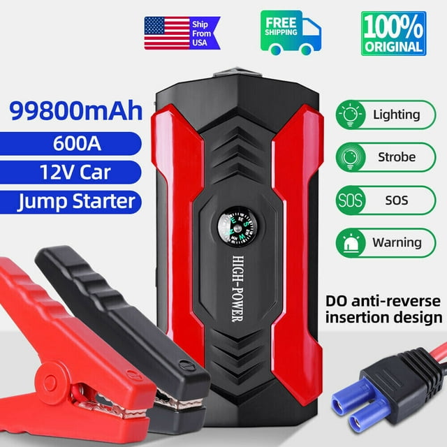 YTBW Jump Starter Car Battery Booster Pack Power Bank W/ Led Display