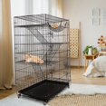 YTBW Large Cat Cage Enclosure Metal Wire 4Tier Kennel Diy Playpen