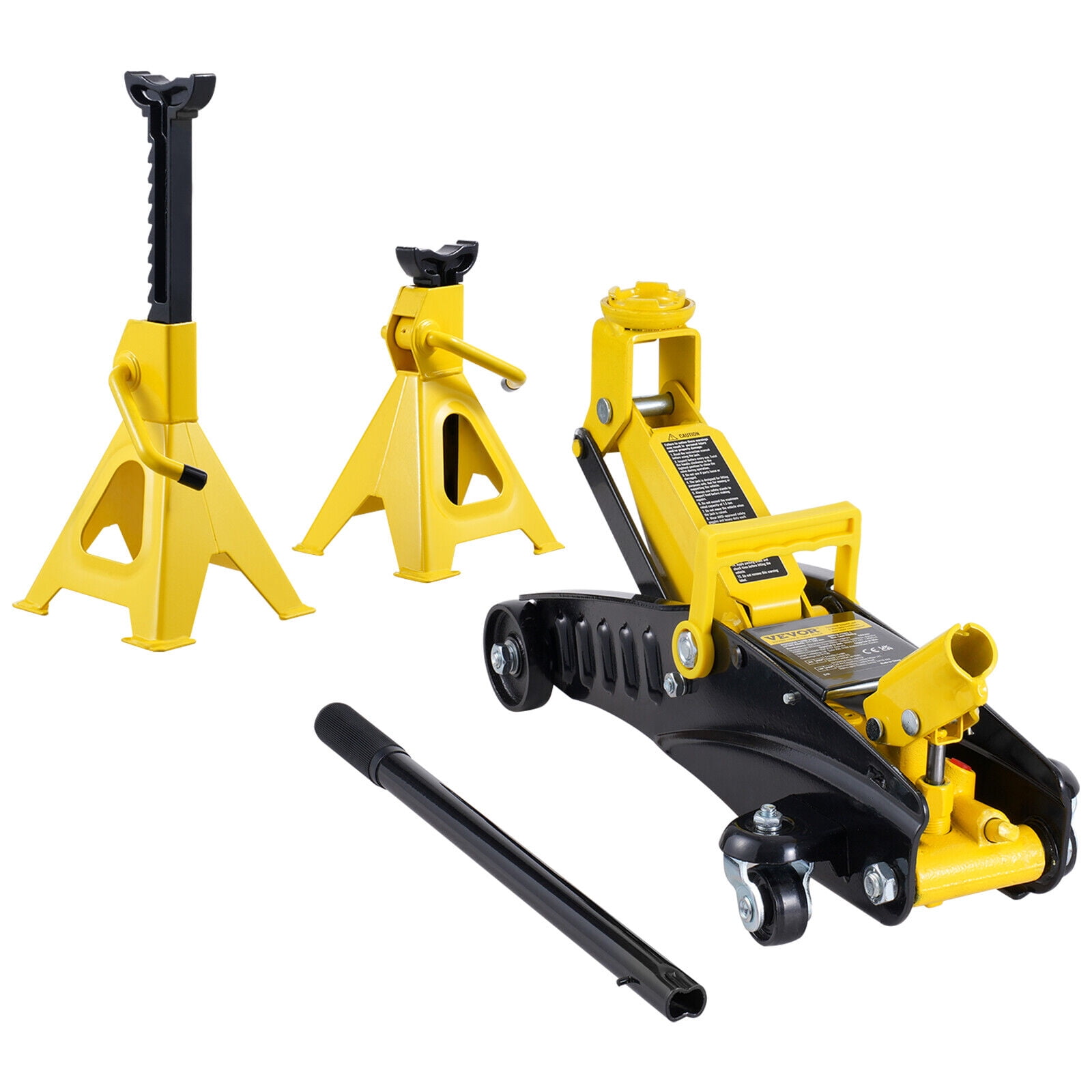 YTBW Low Profile Floor Jack 2 Ton Single Piston Car Jack With 2 Jack