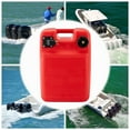 YTBW Marine 6 Gallon Plastic Outboard Gas Tank External Boat Fuel Tank