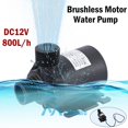 YTBW Mini Water Pump Quiet 12V Dc 800L/H Brushless Motor Submersible