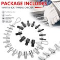 YTBW Nut And Bolt Thread Checker Inch & Metric Thread Gauge Nut And