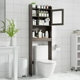 YTBW Over The Toilet Wood Storage Space Saver Organization