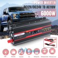 YTBW Power Inverter 6000 Watt 12V 24V Dc To 110V Ac Lcd Cable Car Rv