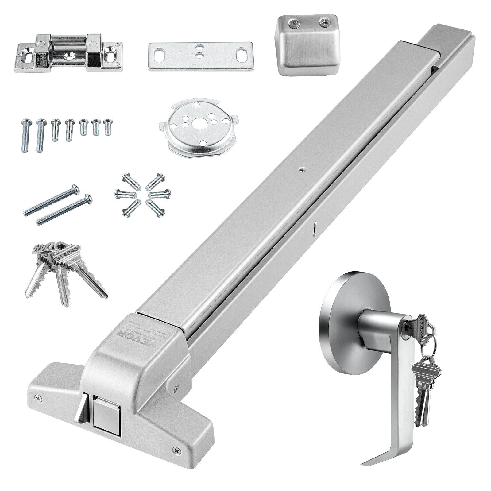 YTBW Push Bar Door Locks Carbon Steel Panic Bars For Exit Doors