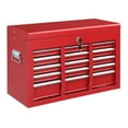 YTBW Red Tool Chest Steel Tool Storage Box With 5 Drawers & Locking