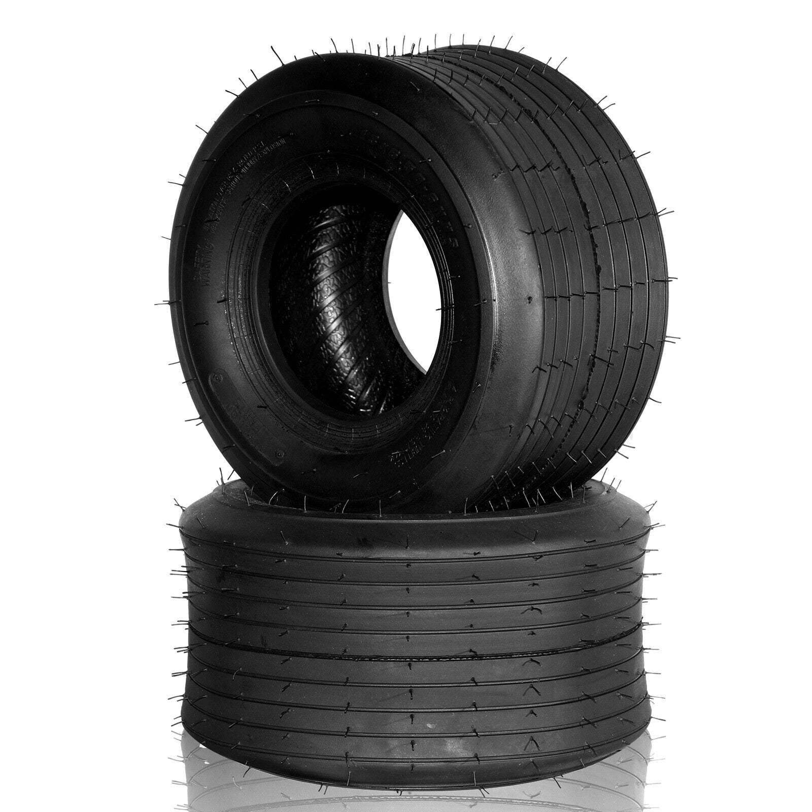 YTBW Set Of 2 Lawn Mower Garden Tractor Tires 4Pr 13X6.56 Black Rubber