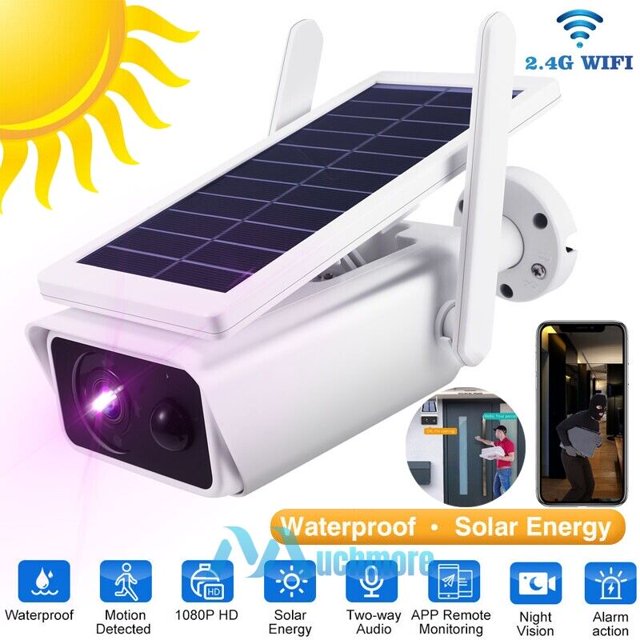 YTBW Solar Battery Powered Wifi Camera Outdoor Pan/Tilt Home Security