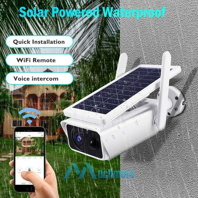 YTBW Solar Battery Powered Wifi Pan/Tilt Day Night Security Camera 2