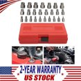 YTBW Stripped Bolt Extractor Impact Socket Set 25 Pcs Damaged Bolt