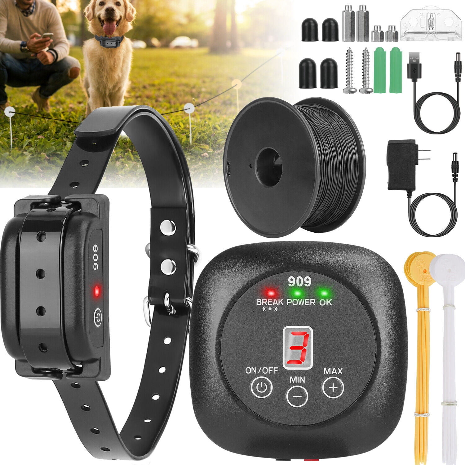 YTBW Underground Electric Outdoor Dog Fence Containment System For 1