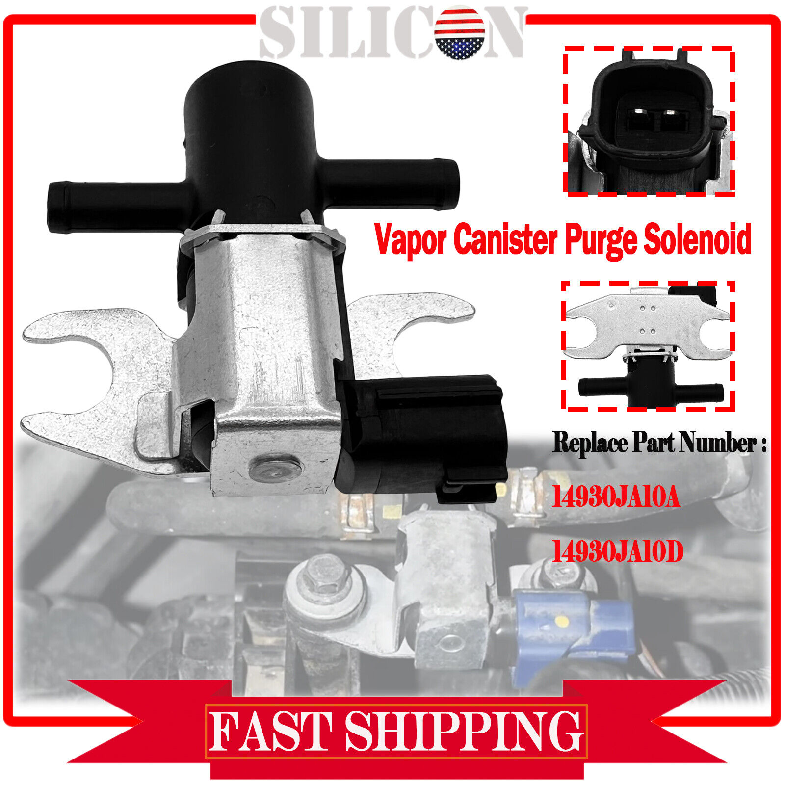 YTBW Vapor Canister Purge Solenoid Valve For Nissan GtR 3.8L Maxima 3