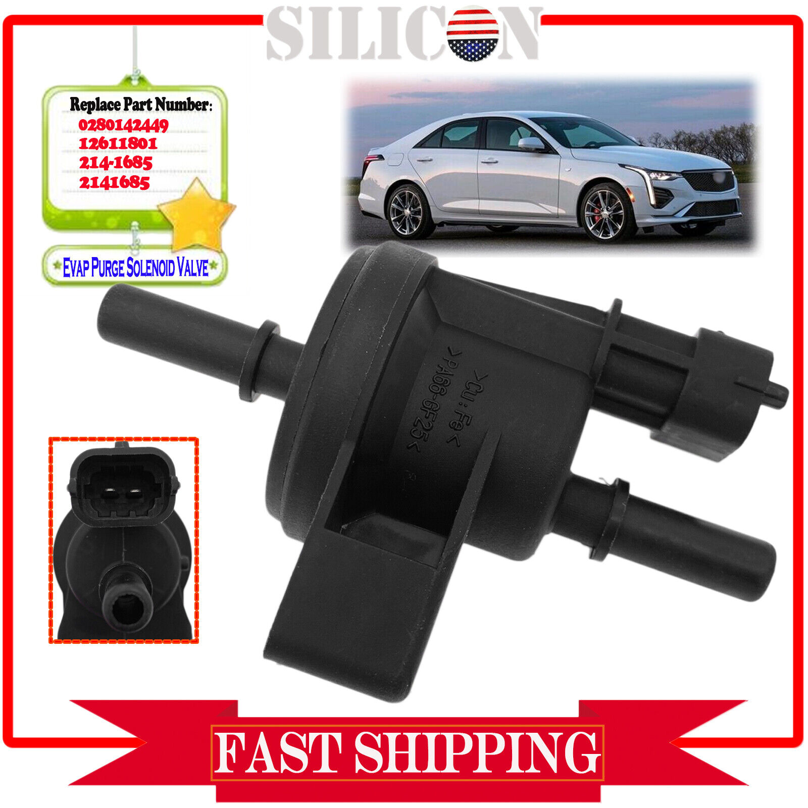 YTBW Vapor Canister Purge Valve For Chevrolet Camaro / Equinox 3.6L