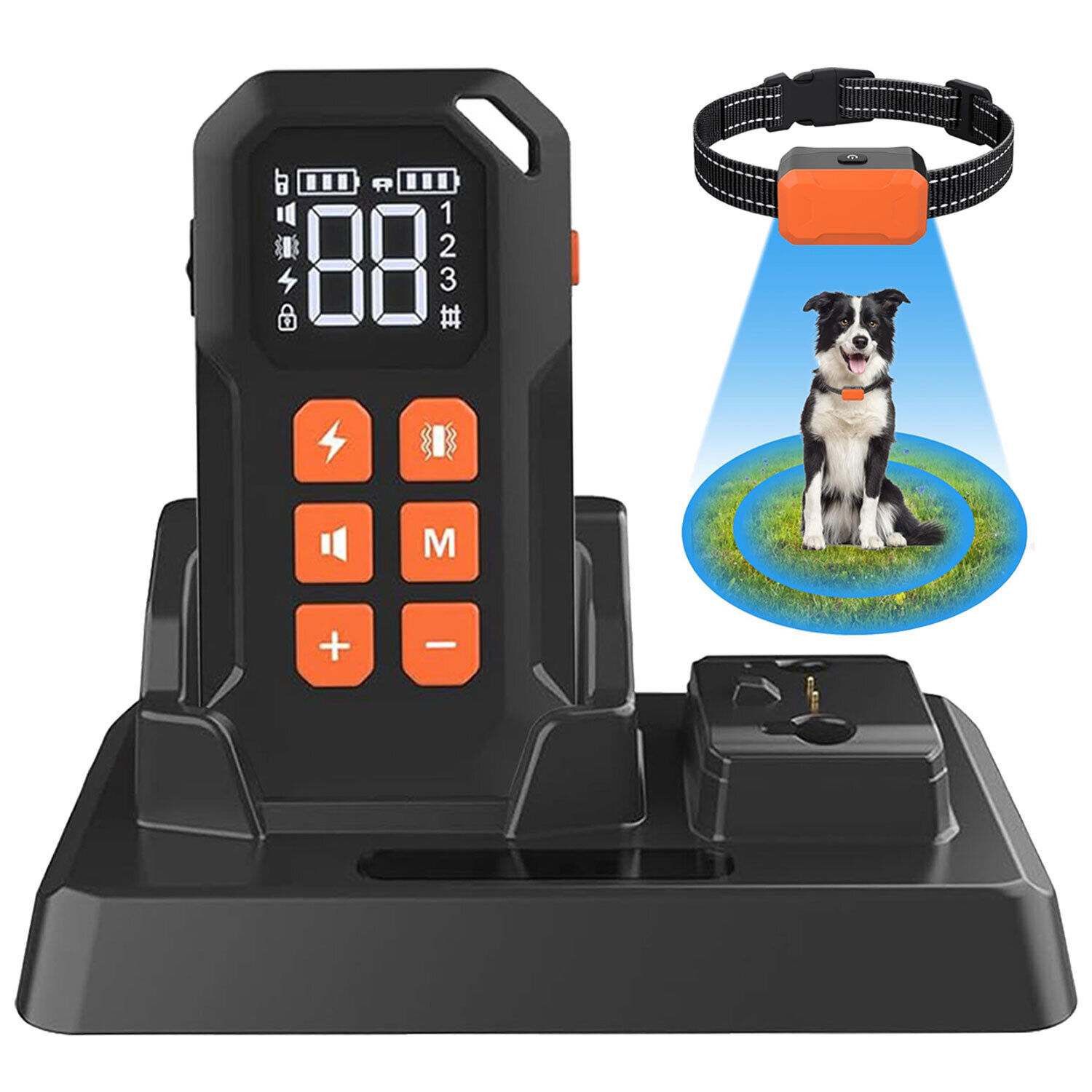 YTBW Wireless Dog Fence 2In1 Electric Fence System Dog Training