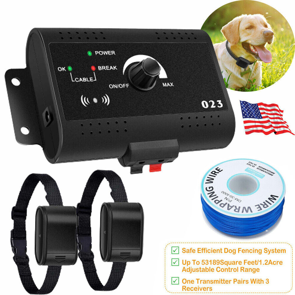 YTBW Wireless Electric Dog Fence Pet Containment System Shock Collars