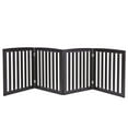 YTBW Wooden Freestanding Pet Gate 24"4 Panels Dog Crate Fence Barrier