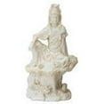 thumbnail image 1 of YTC SUMMIT 7 Inch Cream Toned Cold Cast Resin "Water & Moon Kuan Yin" Statue, 1 of 1