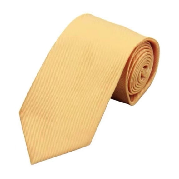 YTCAMLO 3.15 Inch Ribbed Neckties for Men, Classic Mens Textured Business Tie Perfect for Weddings, Interviews, and Special Occasions Yellow2