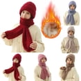thumbnail image 1 of YTCAMLO Beanie Hats for Women Ear Protection Windproof Cap Scarf Elastic Knitting Winter Windproof Knitting Thick Warm Ear Guard Hat Scarf, 1 of 3