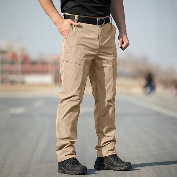 YTCAMLO Cargo Pants Men Athletic Waterproof Multi-Pocket Outdoor Pant Lightweight Stretch Breathable Quick Dry Hiking Pants