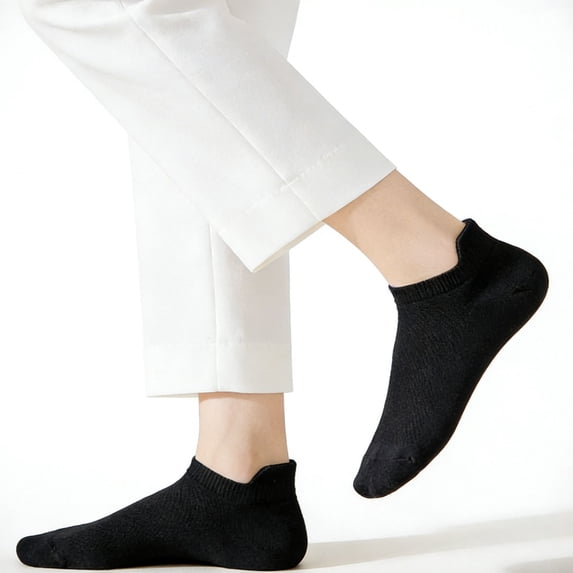 YTCAMLO Cotton Womens Ankle Socks With Heel Tab, Casual No Show Athletic Socks, Soft Breathable Eyelet Workout Socks