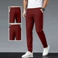thumbnail image 1 of YTCAMLO Flat Front Chino Pants for Men Plus Size Classic Fit Lounge Pants Straight Leg Work Pants Lightweight Stretchy Travel Pants, 1 of 5