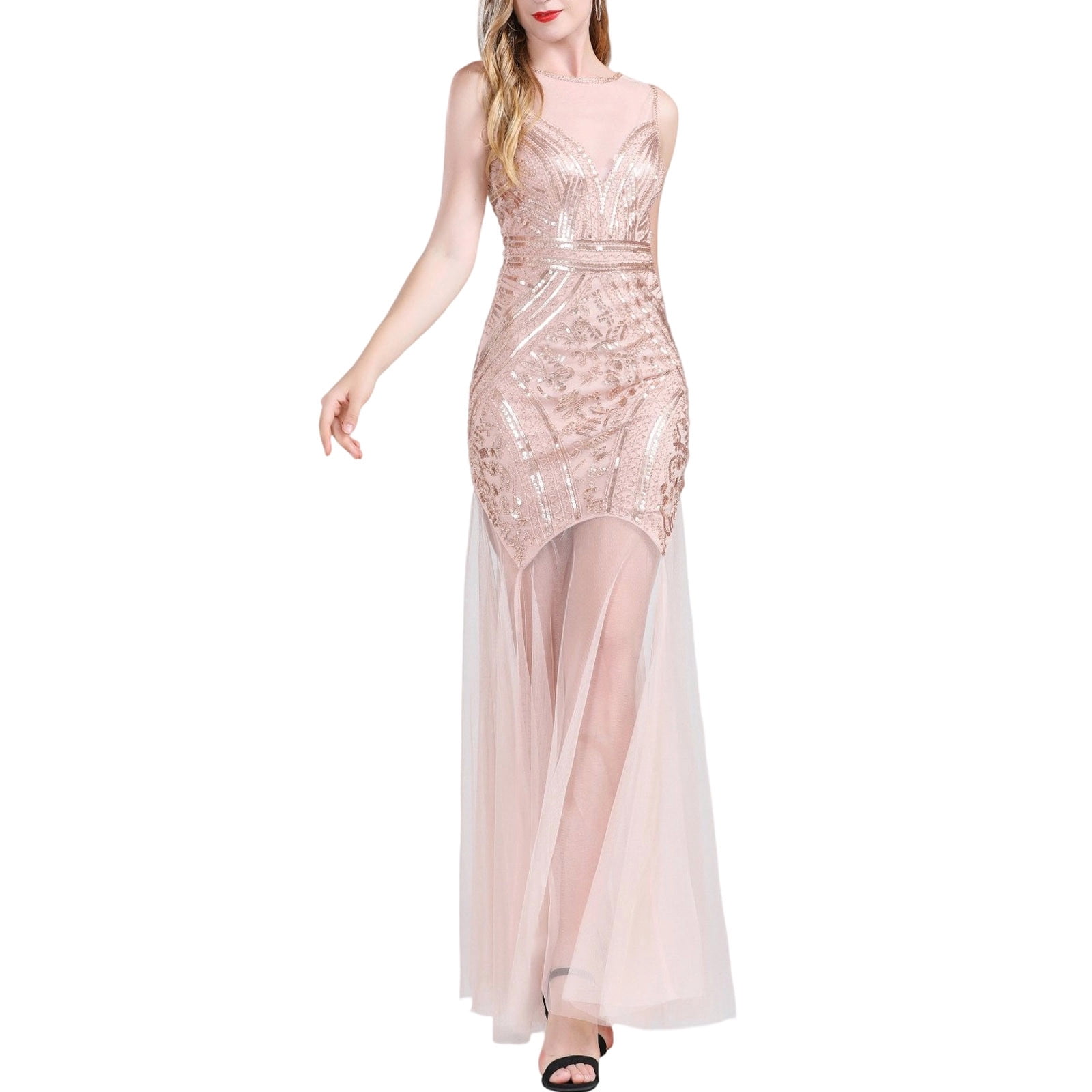 YTCAMLO Glitter Sequin Cocktail Dresses for Women Trendy Sleeveless YTCAMLO Glitter Sequin Cocktail Dresses for Women Trendy Sleeveless