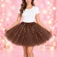 thumbnail image 1 of YTCAMLO Glitter Sequin Stars Tutu Skirt for Women Retro Layered Ballet Skirts 80's Elastic Tulle Skirt Lightweight Halloween Costume, 1 of 7