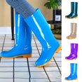 thumbnail image 1 of YTCAMLO Glitter Tall Rain Boots for Women Casual Mid Calf Waterproof Slip On Garden Boots Non-slip Outdoor Mud Rain Shoes, 1 of 5